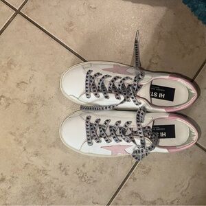 White and Pink Golden Goose’s